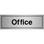Brushed Aluminum Office Door Sign