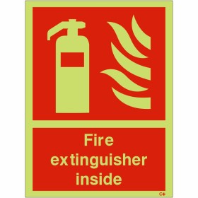 copy of Photoluminescent Fire Extinguisher Sign