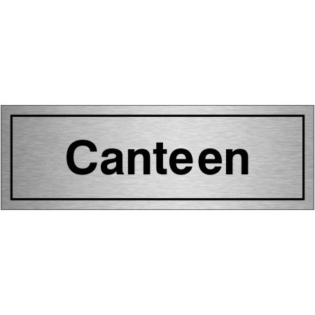 Brushed Aluminum Prestige Canteen Sign