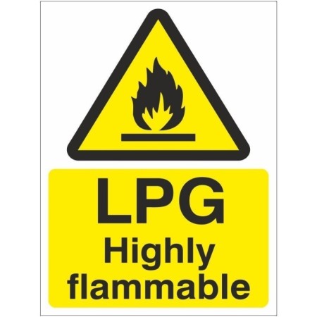 LPG Highly Flammable Warning Sign