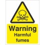 Warning Harmful Fumes Hazard Sign