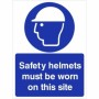Safety Helmets Must Be Worn On This Site mandatory safety sign