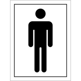 Male Toilet Symbol Door Sign