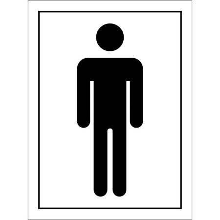 Male Toilet Symbol Door Sign