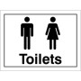Unisex Symbol Toilet Door Sign with male and female toilet symbols