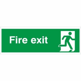 Fire Exit Running Man Right Sign