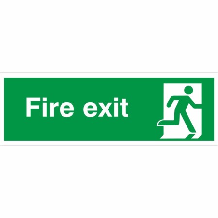 Fire Exit Running Man Right Sign