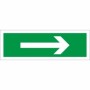 Green and white Arrow Right First Aid Sign with right-pointing arrow