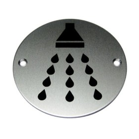 Shower aluminium sign with recognised shower symbol