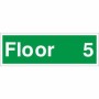 Floor 5 Floor Level Identification Sign