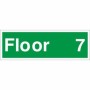 Floor 7 Floor Level Identification Sign