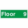 Floor 9 Floor Level Identification Sign