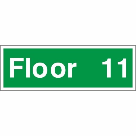 Floor 11 Floor Level Identification Sign