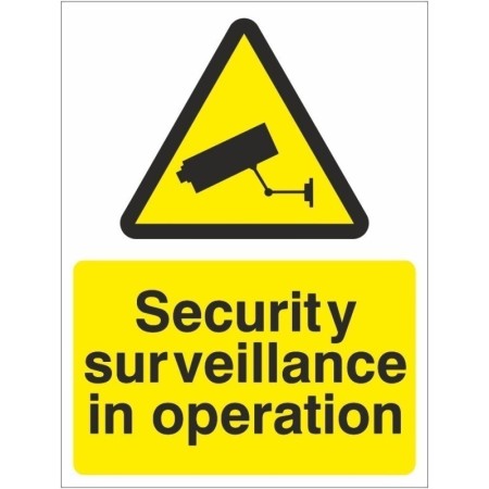 Security Surveillance In Operation Sign with CCTV Camera Symbol