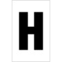  white letter H