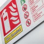 Custom brushed aluminium printed business sign