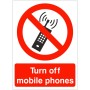Turn Off Mobile Phone Sign with red prohibition symbol