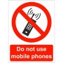 Do Not Use Mobile Phone Sign with red prohibition symbol