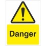 Danger Sign with General Warning Symbol