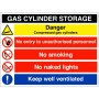 Gas Cylinder Storage Sign