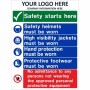 Site Entrance Site Safety Plant And Vehicles Sign