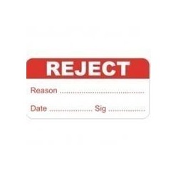 Reject Quality Control Labels