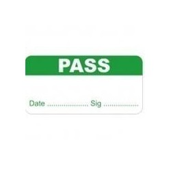 Pass Quality Control Labels