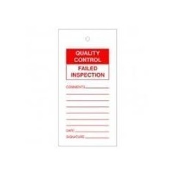 Failed Inspection Quality Control Tags Pack Of 10