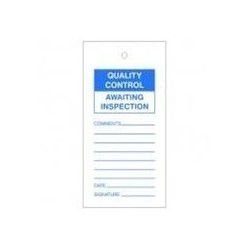 Quality Control Awaiting Tags Pack Of 10