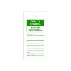 Quality Control Passed Inspection Tags Pack Of 10