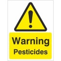 Warning Pesticides Sign