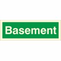 Glow in the Dark Basement Stairway Sign | Safety Signs UK