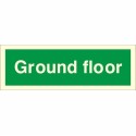 Glow in the dark Ground floor identification sign