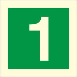 Glow In The Dark Fire Sign 1 Sign | Safety Signs UK