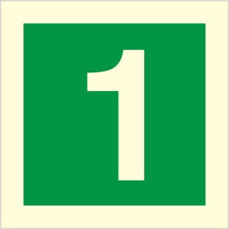 Glow In The Dark Fire Sign 1 Sign | Safety Signs UK