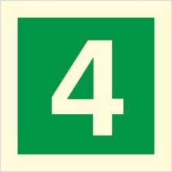 Glow In The Dark Fire Sign 4 Sign | Safety Signs UK