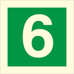 Glow In The Dark Fire Sign 6 Sign | Safety Signs UK