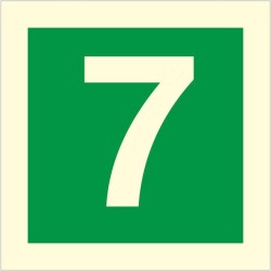 Glow In The Dark Fire Sign 7 Sign | Safety Signs UK