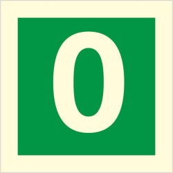 Glow In The Dark Fire Sign 0 Sign | Safety Signs UK